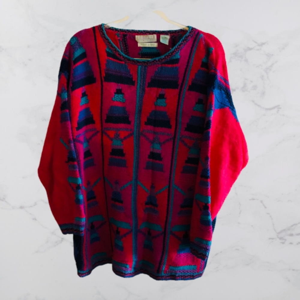 Segrets Sun Print Knitted By Hand Sweater